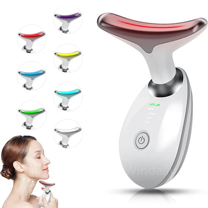 LED Facial Massager: 7 Colors for Wrinkle Reduction & Lift